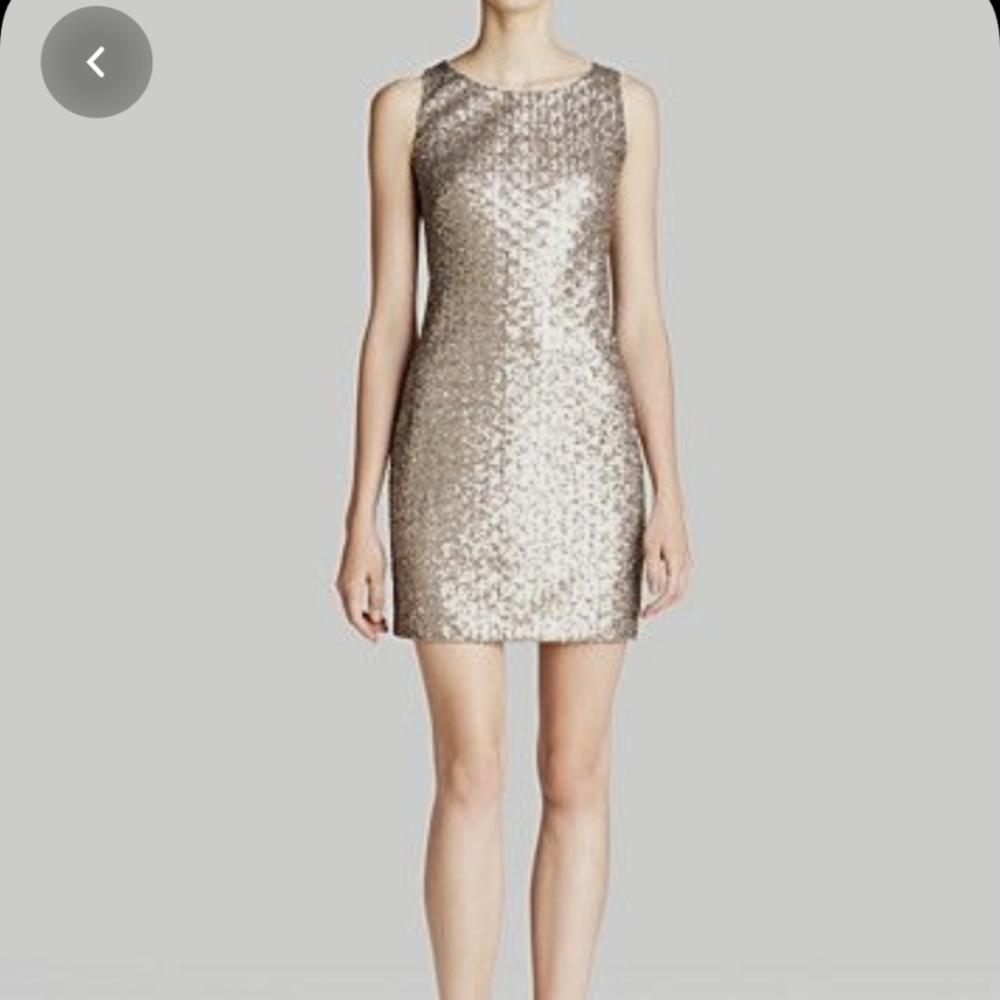 Aqua Sequin Mini Dress